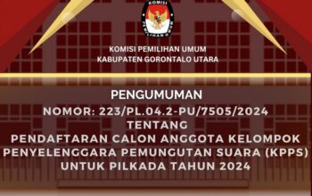 Info Grafis Rekrutmen KPPS Pilkada Gorut 2024/Hibata.id