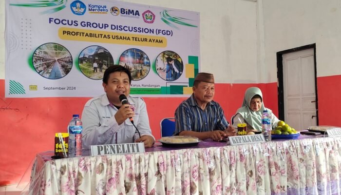 Fakultas Pertanian dan Ilmu Perikanan UNIPO Gelar FGD Usaha Telur Ayam