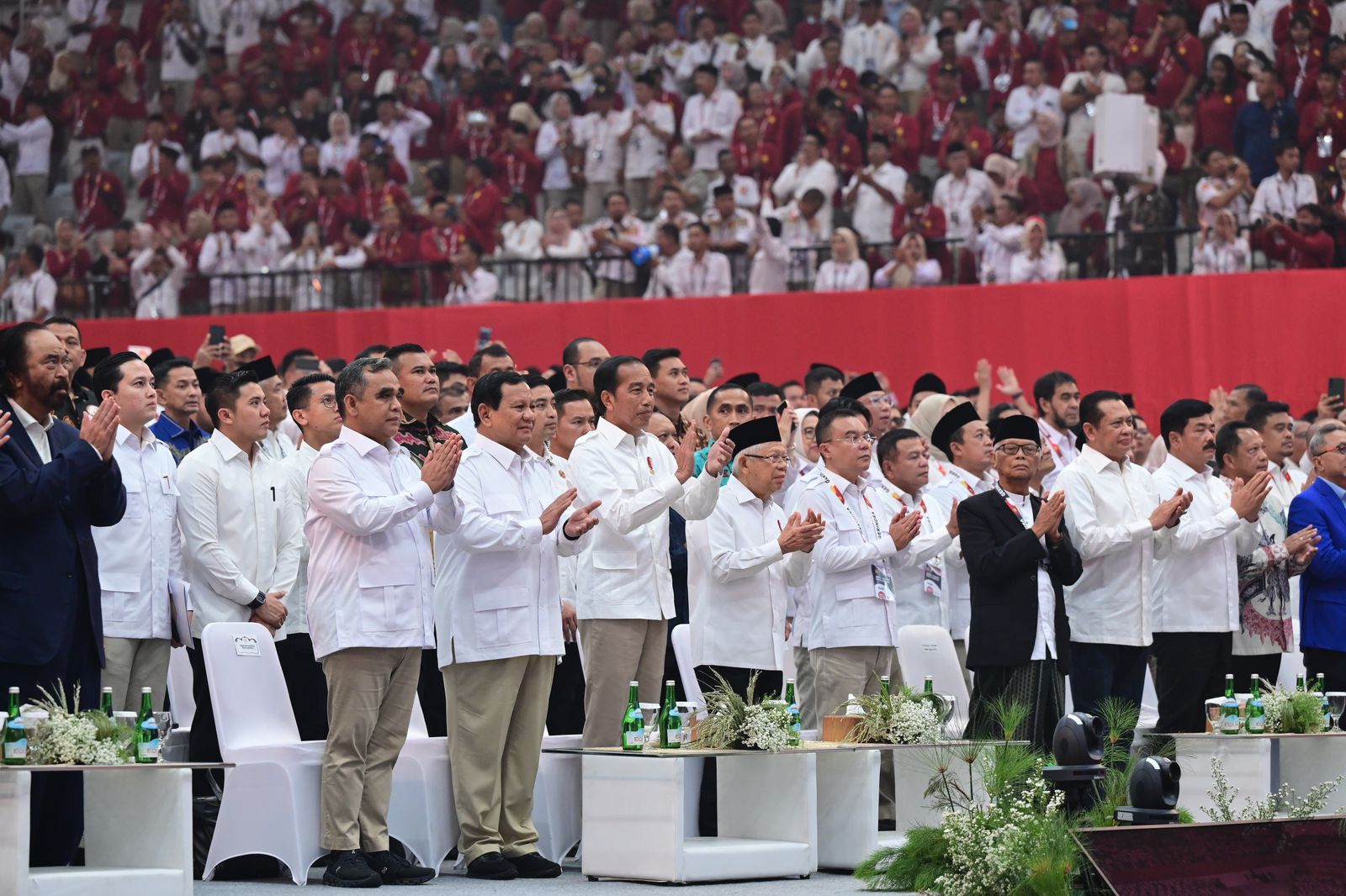 Rapimnas dan Apel Akbar Partai Gerindra di Jakarta/Hibata.id