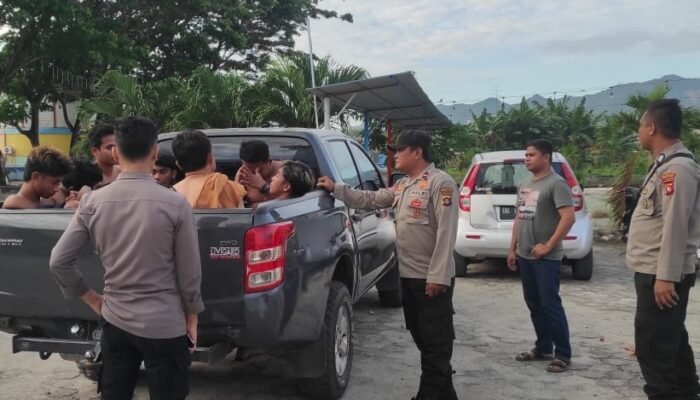 Polresta Gorontalo Kota Amankan Delapan Pemuda Mabuk di Waterboom