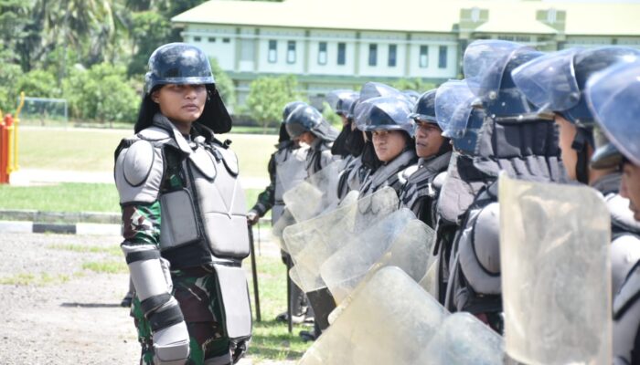 Korem 133/NW Gelar Latihan PHH Amankan Pilkada Serentak 2024