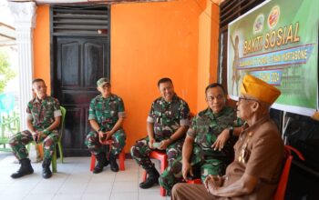 eringatan HUT ke-6 Korem 133 NW, Kasrem Pimpin Anjangsana ke Panti Asuhan dan Veteran/Hibata.id