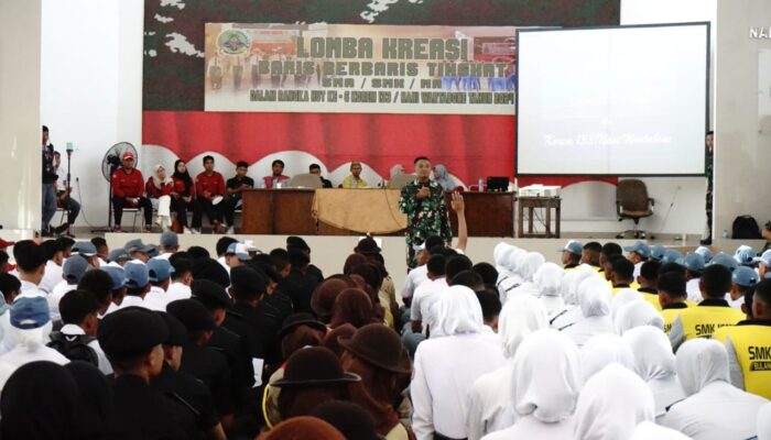 Peringati HUT ke-6, Korem 133 Nani Wartabone Gelar Lomba Kreasi Baris Berbaris