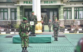 Korem 133/Nani Wartabone kembali melaksanakan upacara bendera 17-an pada bulan September 2024/Hibata.id