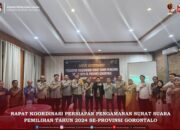 KPU Bone Bolango Hadiri Rapat Koordinasi Pengamanan Surat Suara