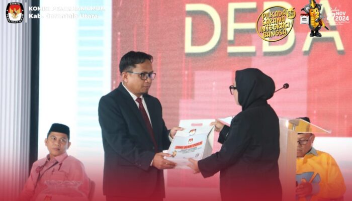 KPU Gorontalo Utara Sukses Gelar Debat Perdana Calon Bupati