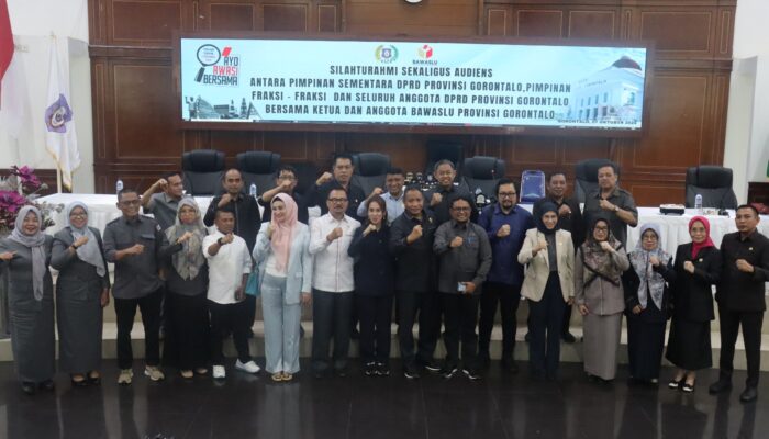 Rapat Silaturahmi DPRD dan Bawaslu Gorontalo Bahas Aturan Izin Cuti Kampanye