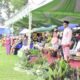 Penjabat (Pj) Wali Kota Gorontalo, Ismail Madjid saat memberikan sambutan di peringatan Hari Sumpah Pemuda ke-96 pada Senin (28/10/2024) di lapangan Buladu. (Foto: Humas Pemkot Gorontalo)