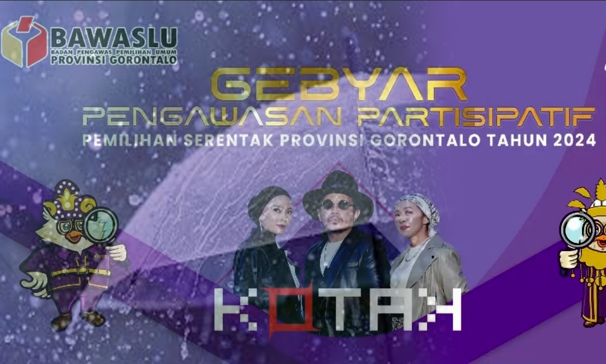 Konser band rock Kotak yang diselenggarakan oleh Badan Pengawas Pemilu (Bawaslu) Provinsi Gorontalo/Hibata.id