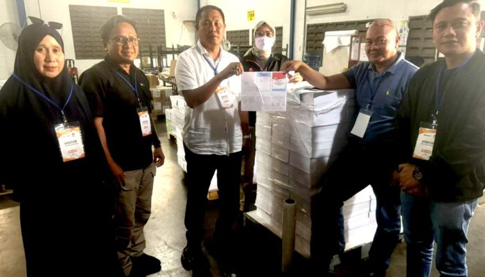 Surat Suara Pemilihan Bupati Gorontalo Utara Selesai Dicetak