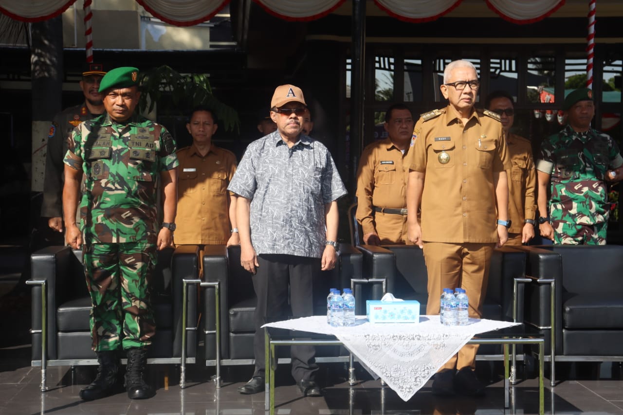 Apel Gelar Pasukan dalam rangka Operasi Kewilayahan Kepolisian Bidang Lalu Lintas "Zebra Otanaha 2024/Hibata.id