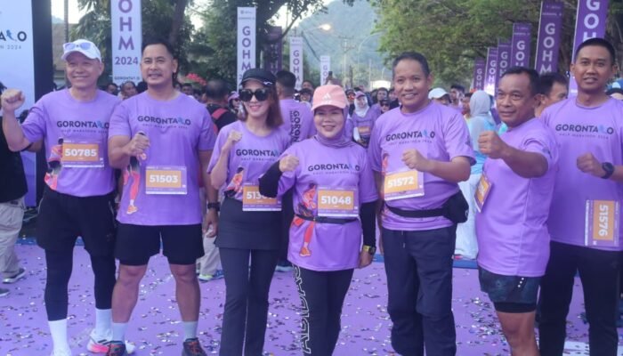 Pimpinan DPRD Provinsi Gorontalo Hadiri Gorontalo Half Marathon 2024