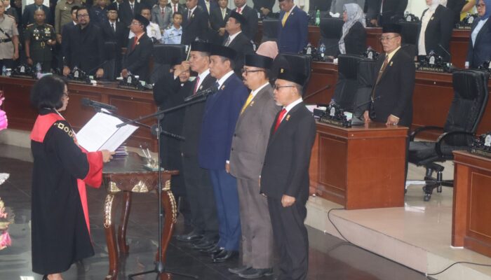 Empat Pimpinan Definitif DPRD Gorontalo Dilantik, Siap Emban Tugas 2024-2029