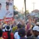 Riuh sorak warga mengiringi kampanye calon bupati Amran Mustapa di Kecamatan Tilongkabila, Bone Bolango/Hibata.id