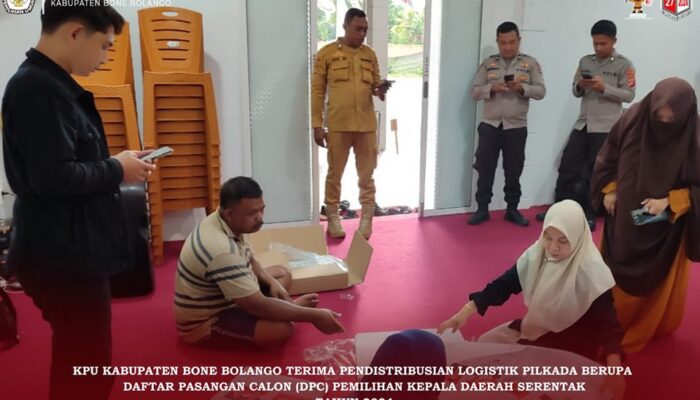 KPU Kabupaten Bone Bolango Terima Distribusi Logistik Pilkada 2024