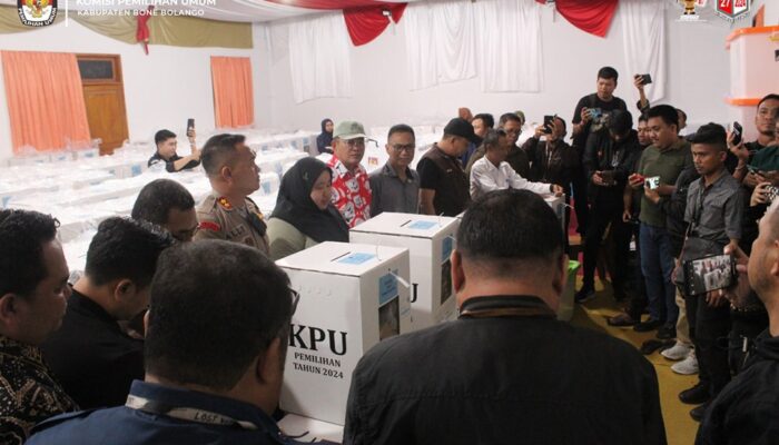 KPU Bone Bolango Gelar Apel Penyegelan Kotak Suara Pilkada 2024