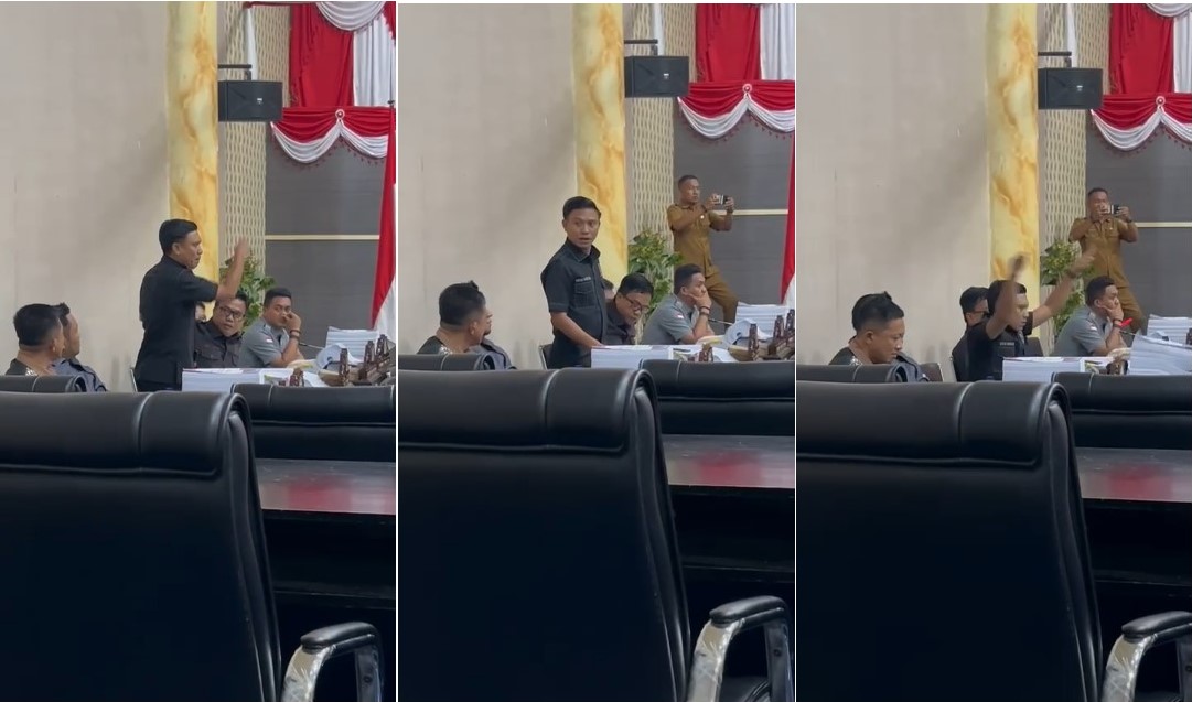 Anggota DPRD Gorontalo Anton Abdullah Marah Saat Rapat, Tuding Pertemuan di Luar Sebelum Rapat Dimulai/Hibata.id