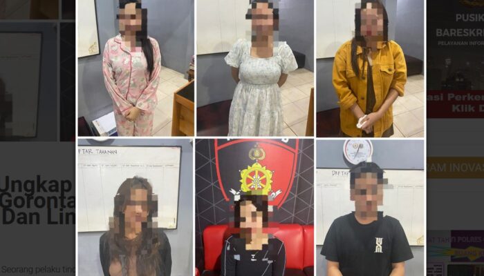 Mucikari hingga 5 Wanita Penghibur Diamankan Polresta Gorontalo Kota