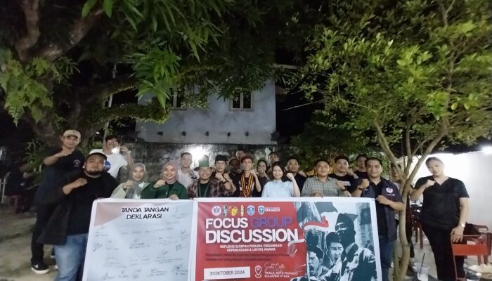 FGD Sumpah Pemuda: HMI Sulut-Go Kolaborasi dengan Pemuda Sinode GMIM