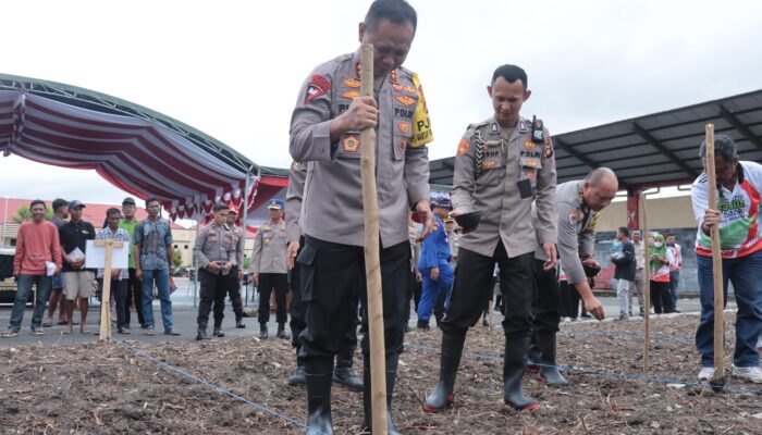 Program 100 Hari Asta Cita, Polda Gorontalo Distribusikan Benih Jagung