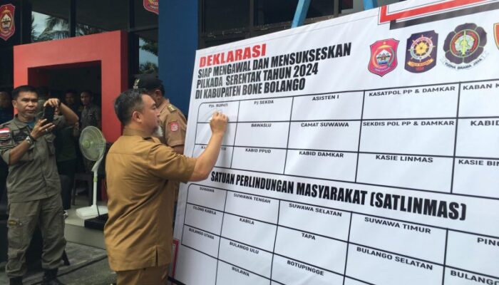 Pjs Bupati Bone Bolango Tekankan Kesiapan Satlinmas Kawal Pilkada 2024
