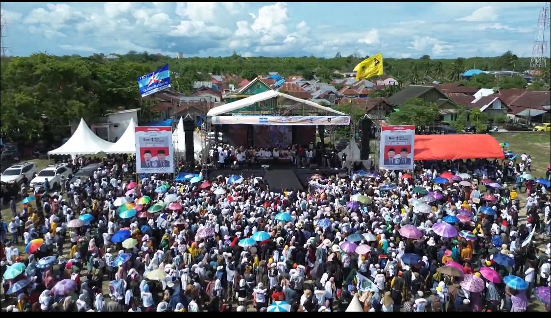 Ribuan Pendukung Padati kampanye Calon Bupati Buton Tengah (Buteng), Dr. Azhari/Hibata.id