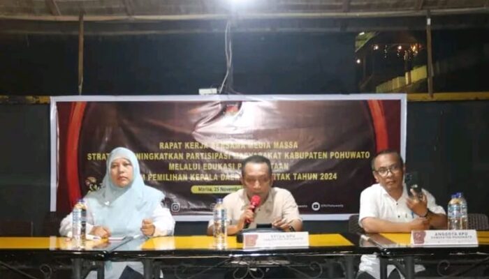 KPU Pohuwato Rapat Bersama Media, Ini yang Dibahas!