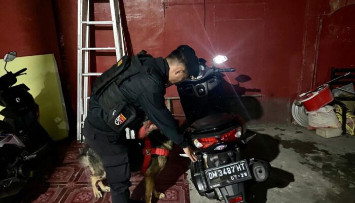 Polda Gorontalo Kerahkan Anjing Pelacak Amankan Situasi Jelang Tahun Baru