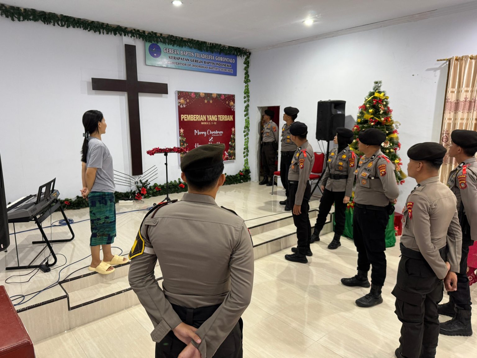 Polda Gorontalo Tingkatkan Keamanan Tempat Ibadah Jelang Natal dan Tahun Baru/Hibata.id