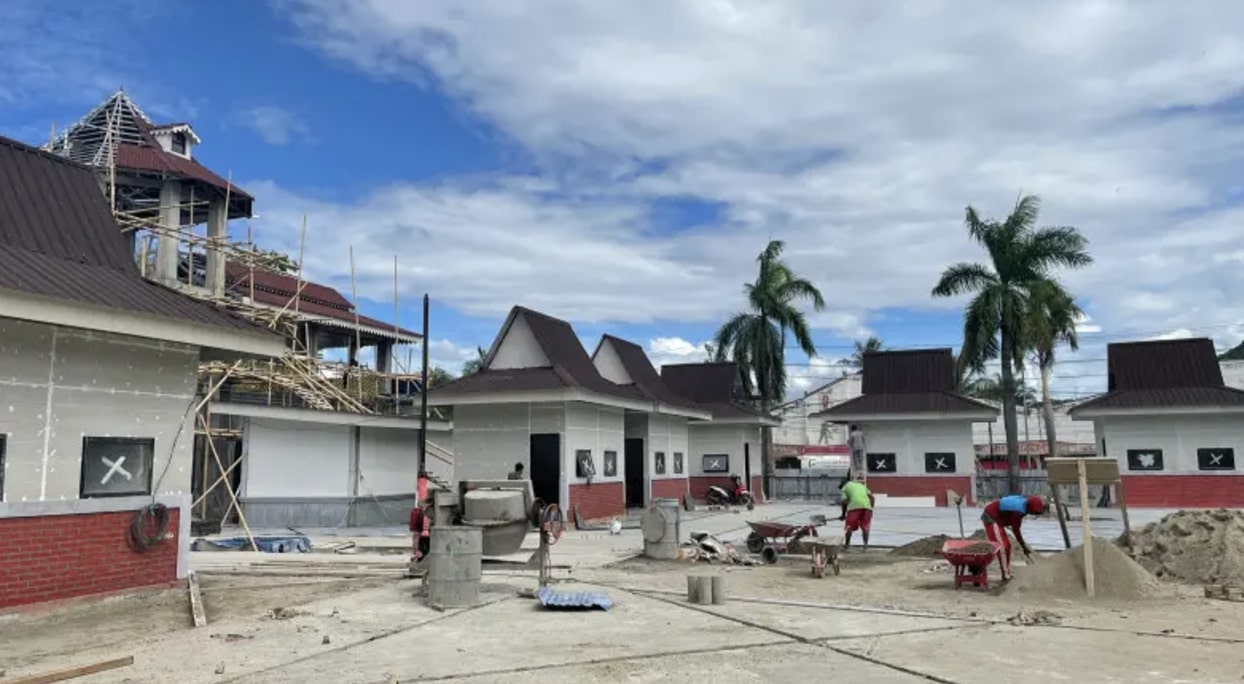 Kawasan Taruna Remaja saat di Revitalisasi. (Foto: Humas Pemkot Gorontalo)