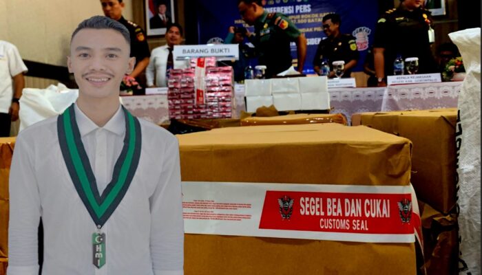 490 Ribu Batang Rokok Ilegal Disita, HMI Badko Sulut-Gorontalo: Bea Cukai Tebang Pilih