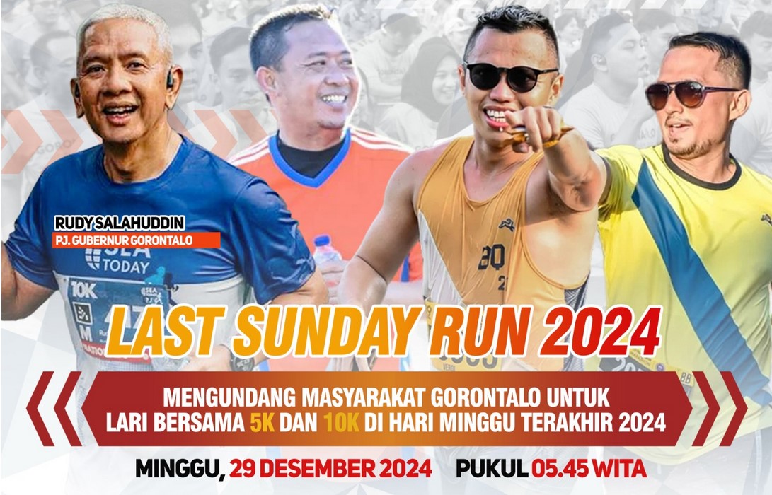 Pemprov Gorontalo Gelar Last Sunday Run 2024/Hibata.id