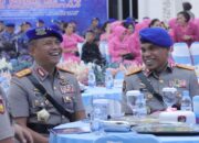 Kapolda Gorontalo, Irjen Pol. Drs. Pudji Prasetijanto, M.H., didampingi Wakapolda Brigjen Pol. Simson Zet Ringu, S.I.K., M.Si., menghadiri perayaan Hari Ulang Tahun (HUT) ke-74 Korps Polisi Perairan dan Udara (Polairud)/Hibata.id