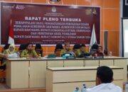 Komisi Pemilihan Umum (KPU) Kabupaten Gorontalo Utara saat menggelar rapat pleno/Hibata.id