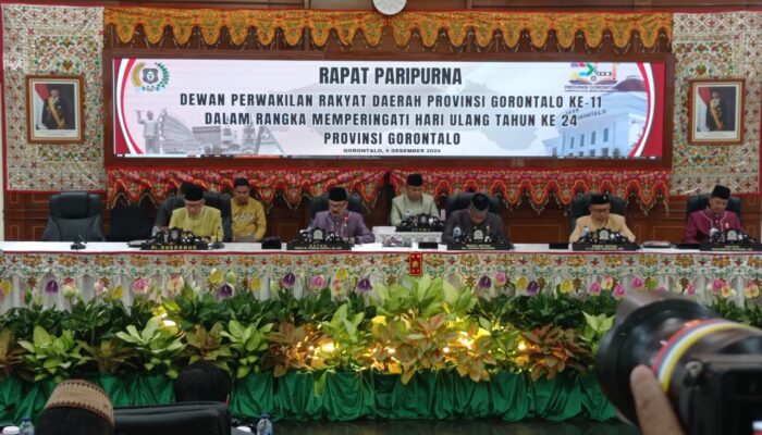 DPRD Provinsi Gorontalo Gelar Rapat Paripurna HUT ke-24
