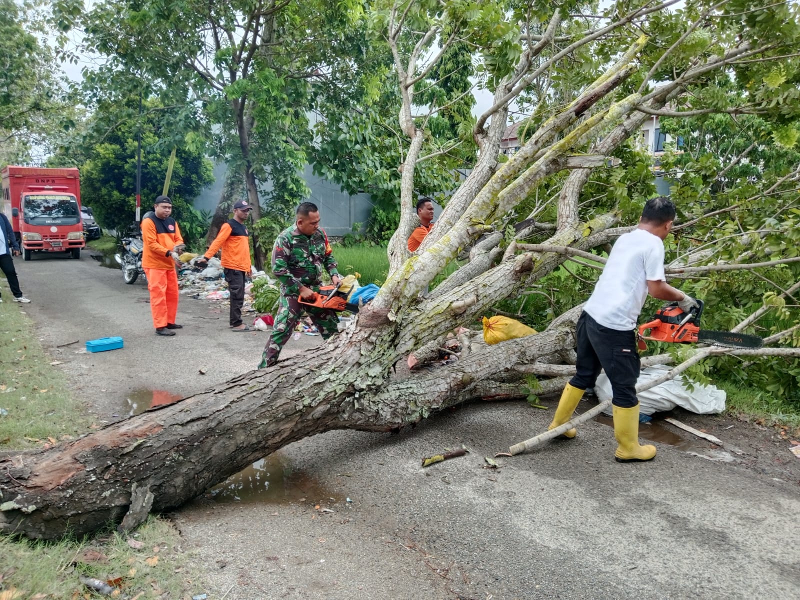 Aksi sigap dilakukan Bintara Pembina Desa (Babinsa) Koramil 1304-01/Kota Utara, Kopda Usman/Hibata.id