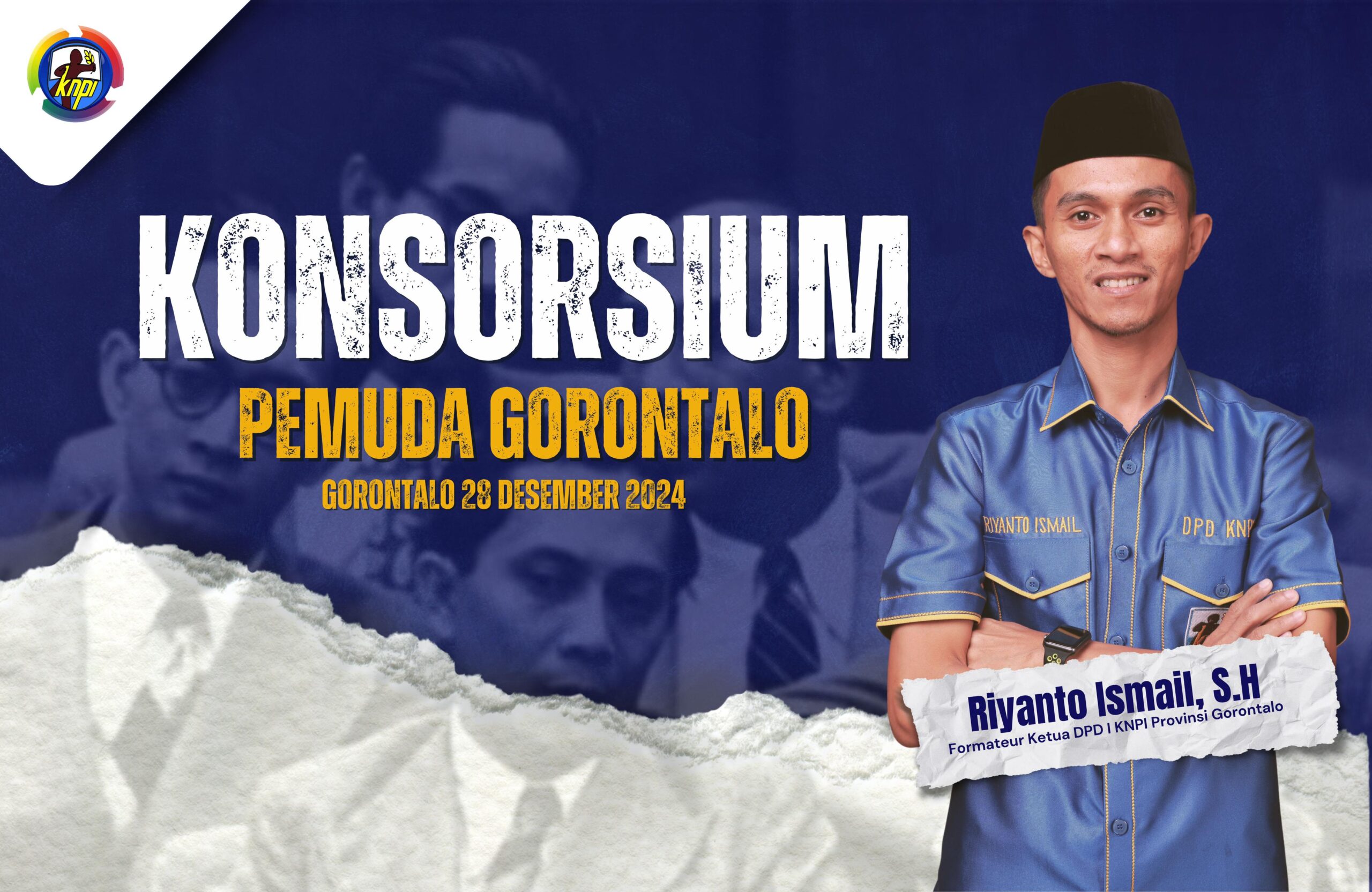 Ketua Umum DPD I KNPI Provinsi Gorontalo, Riyanto Ismail, S.H/Hibata.id