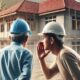 Ilustrasi pengawasan yang sedang melakukan pekerjaan suvervisi. (Foto: IA Bing)