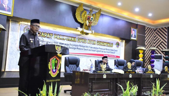Enam Perda Disahkan, Pj Wali Kota Gorontalo Ucapkan Terima Kasih ke Aleg Dekot