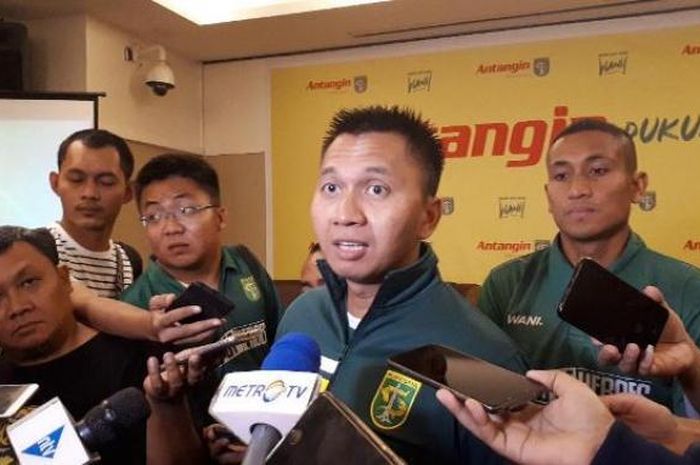 Presiden Persebaya Surabaya, Azrul Ananda. Foto: Tribun/Hibata.id
