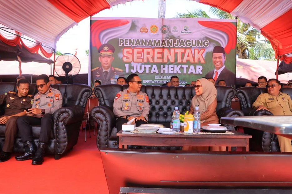 Kapolda Gorontalo Hadiri Zoom Penanaman Jagung 1 Juta Hektar/Hibata.id