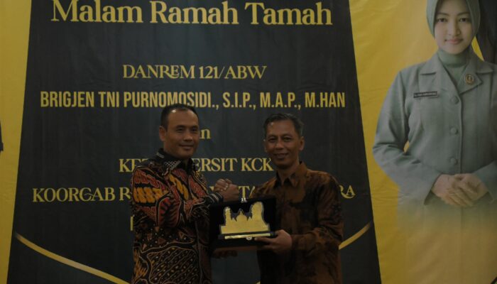 Pj Sekda Kayong Utara Perkuat Sinergitas Forkopimda di Acara Ramah Tamah Danrem 121/AWB