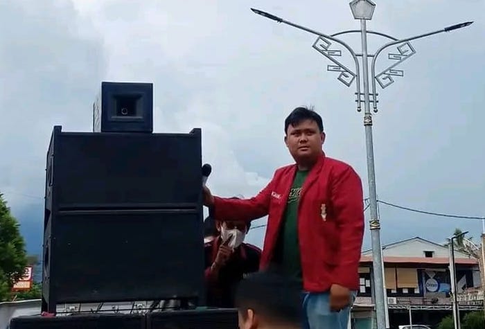 Ketua Umum IMM Pohuwato, Aswad Lihawa. (Foto: Pribadi)