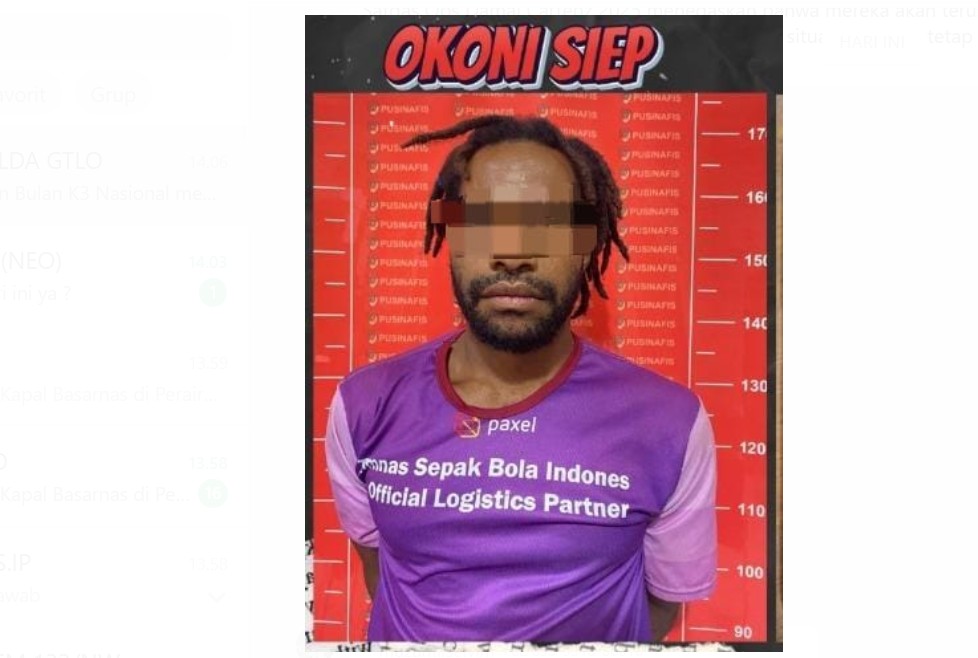 (KKB) Yalimo yang tergabung dalam jaringan Aske Mabel. Tersangka, Okoni Siep alias Nikson Matuan/Hibata.id