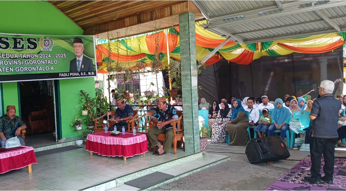 Anggota DPRD Provinsi Gorontalo, Fadli Poha, menggelar pertemuan dengan warga Desa Payunga, Kecamatan Batudaa, Kabupaten Gorontalo/Hibata.id