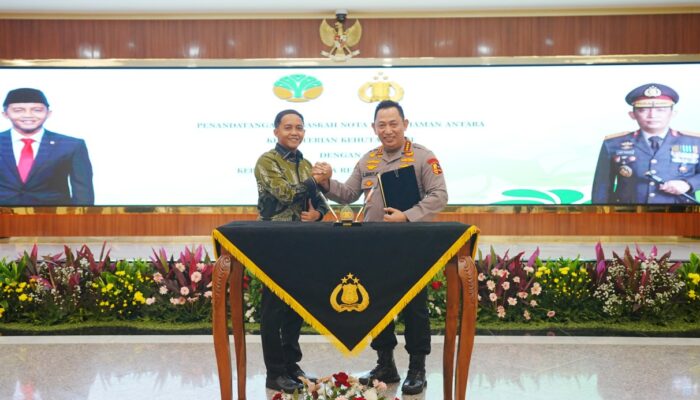 Kapolri dan Kementerian Kehutanan Perpanjang MoU Lindungi Hutan Indonesia