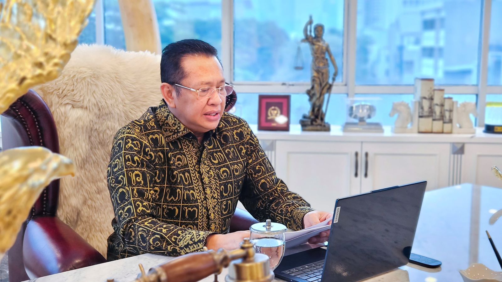 Anggota Komisi III DPR RI sekaligus Ketua Umum Ikatan Motor Indonesia (IMI) dan Wakil Ketua Umum Partai Golkar, Bambang Soesatyo/Hibata.id