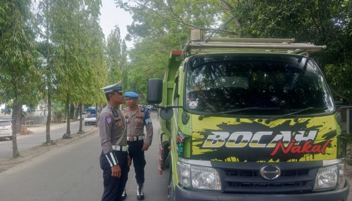 Operasi Keselamatan Otanaha 2025, Polda Gorontalo Tindaki Truk Over Kapasitas