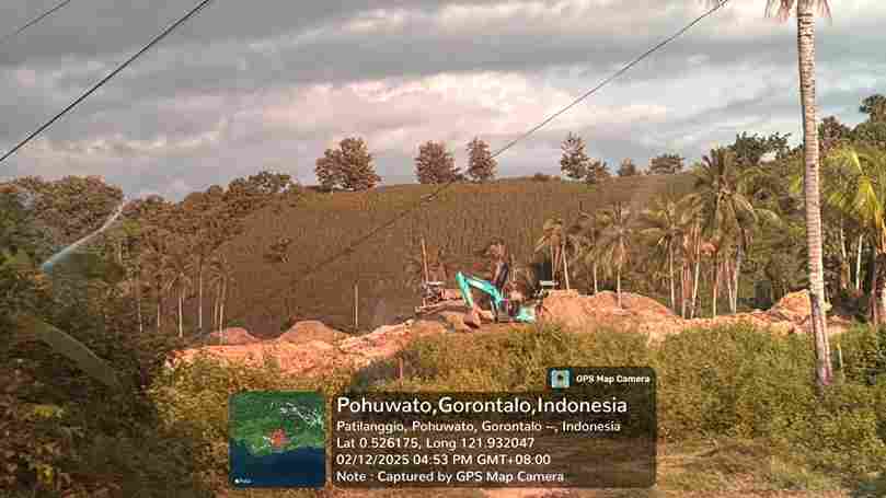 Aktivitas pertambangan emas tanpa izin (PETI) di Desa Balayo, Kecamatan Patilanggio, Kabupaten Pohuwato terus beroperasi. (Foto: Anonim)