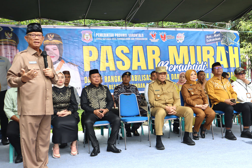 Ismet Mile menyebut pelaksanaan pasar murah yang dilakukan oleh Pemerintah Provinsi Gorontalo/Hibata.id